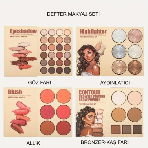 Kitap Model Makyaj Paleti