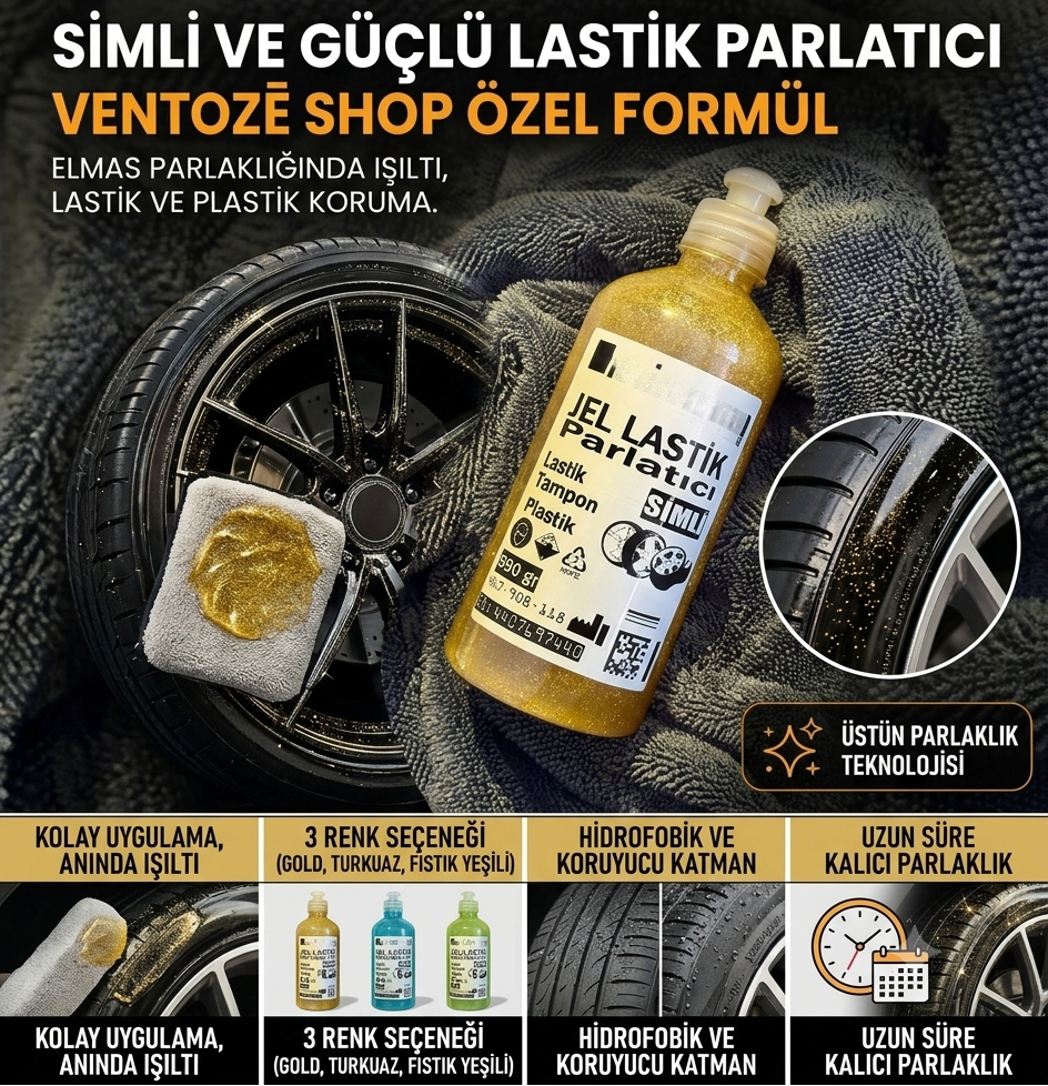 Jel Simli Lastik Parlatıcı